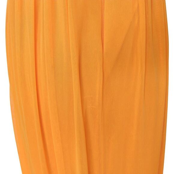 Vintage Y2K Orange Strapless Prom Dress Maxi Gown Size S 7 NWT Formal Embellish - Picture 9 of 11
